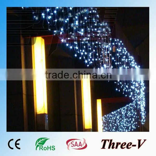 8*4M 1024LEDs CE ROHS SAA approved curtain LED holiday lighting Christmas decoration light 220V/110V