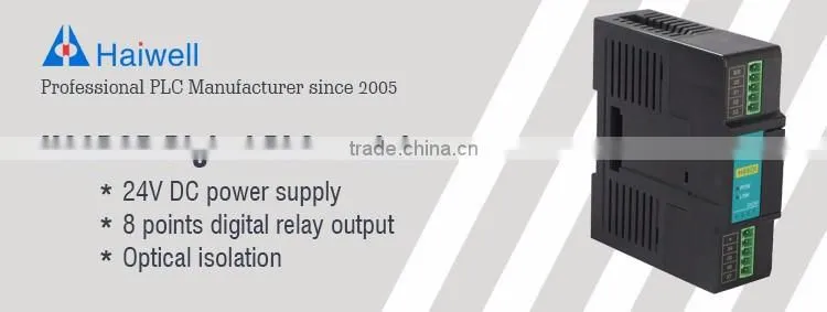 Haiwell H08DOR 8points relay output PLC digital expansion module
