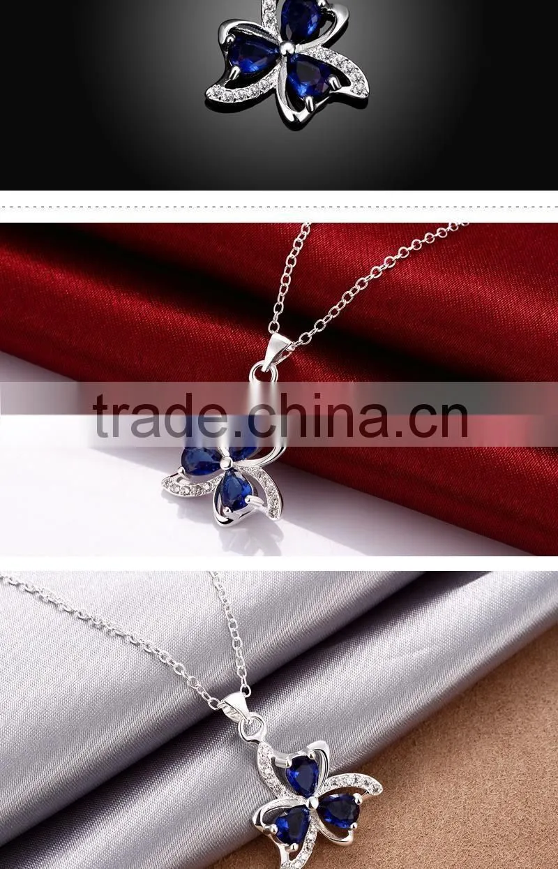 Factory wholease fashion plated silver necklace