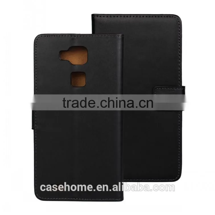 High Level Real Genuine Leather Wallet Case for Huawei Mate 7