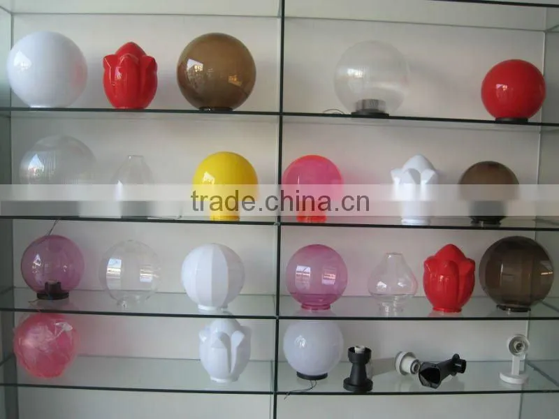 PMMA pendant lighting decoration, globe acrylic lamp shade