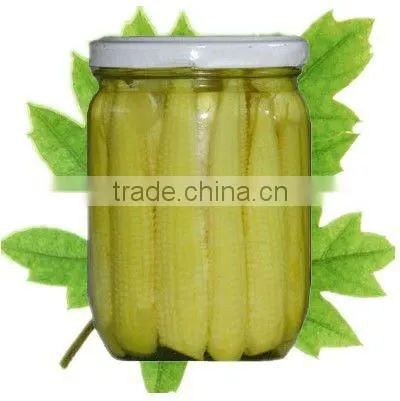 price canned baby corn in glass jar with top quality