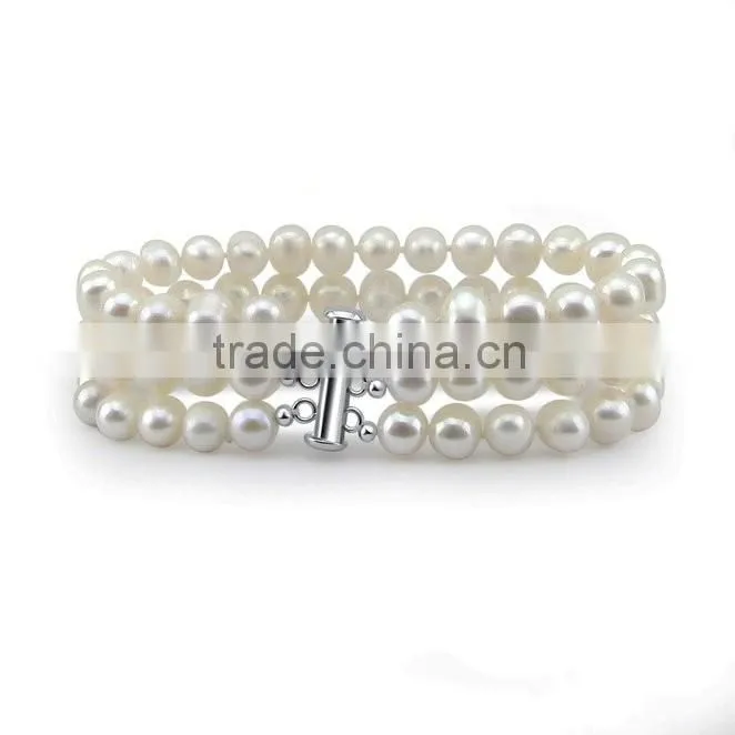 White color China artificial pearls necklaces Factory