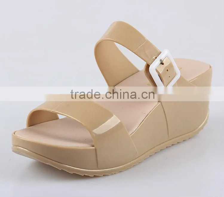 2015 chun xia latest fashion shoes Transparent jelly shoes Ms leisure slippers Women slippers