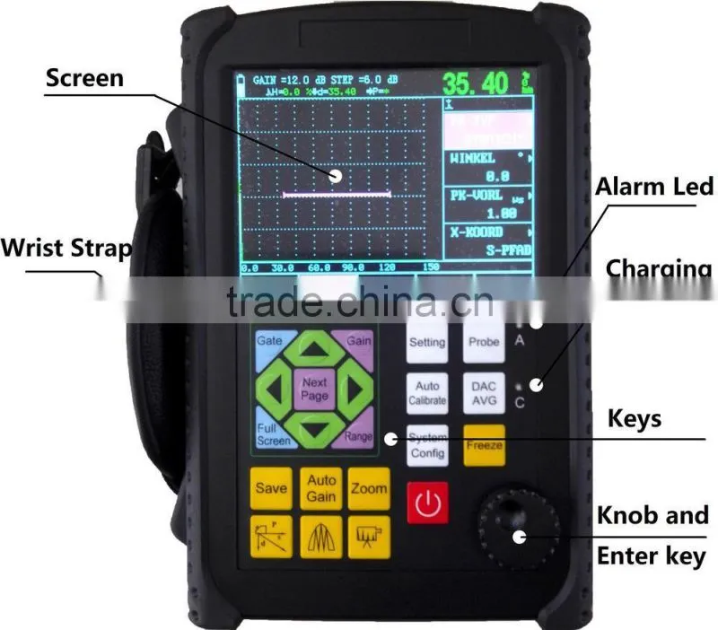 KS650 NDT equipment/ Portable Digital Ultrasonic Metal Flaw Detector