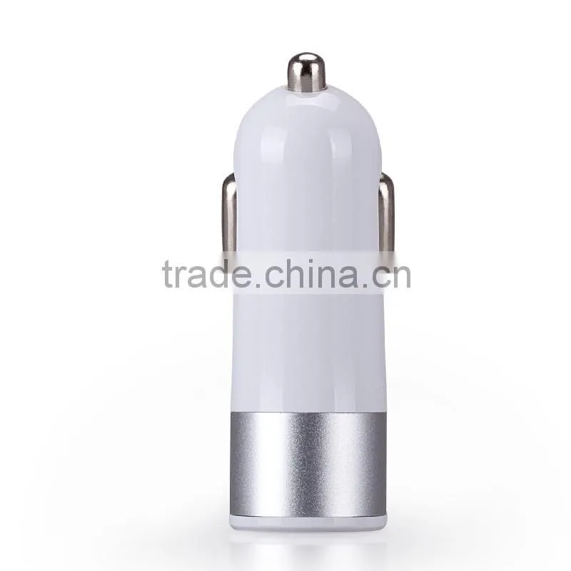 Momax XC Series 2.4A Quick Charging 3 USB Ports Car Charger for iPhone/ Android Mobile Phone Fashion Car Charger MT-5677