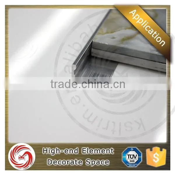 2016 Industrial low price chromed finish aluminum corner tile trim for interior tile protection