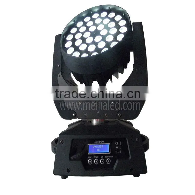 Six sections quad color RGBW 4in1 36 10w led moving head