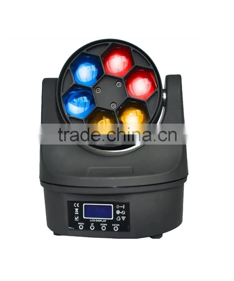 osram 6pcs 15W RGBW 4 in1 bee eye led mini professional moving head light