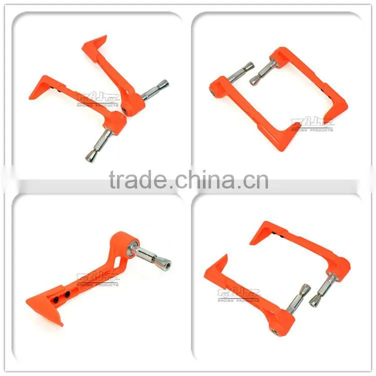 BJ-LG-004 Motorcycle Parts Orange Bent Style Plastic Motorcycle Brake Clutch Lever Guard