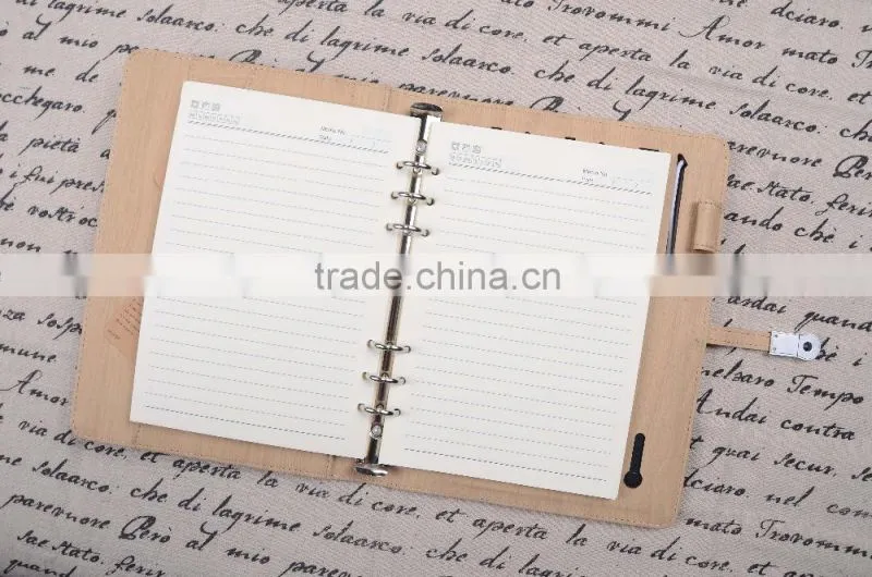 2015 Fashion Custom Multifunction Business Leather Factory Power Bank Notebook