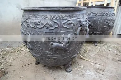 chinese antique old iron vat