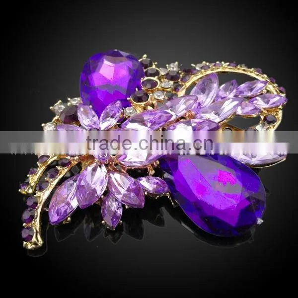fashion Rhinestone jewelry set ,crystal flower necklace