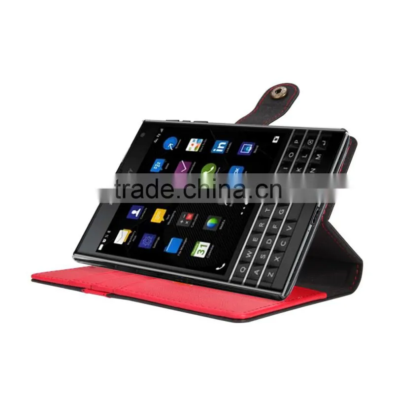 Wallet mobile phone leather case for Blackberry Passport Q30