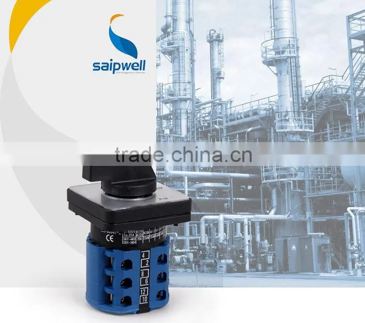 SAIP/SAIPWELL Wholesale 20A Automatic Eelctrical Rotary Swith/Alternation Switch