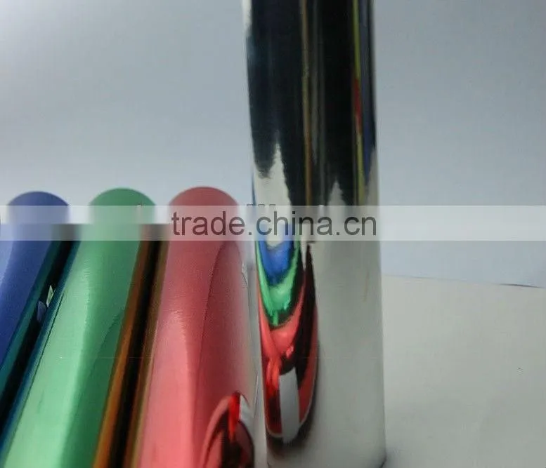 Colored Chrome mirror Car Body Sticker,Chrome Stickers For Cars1.52*30m