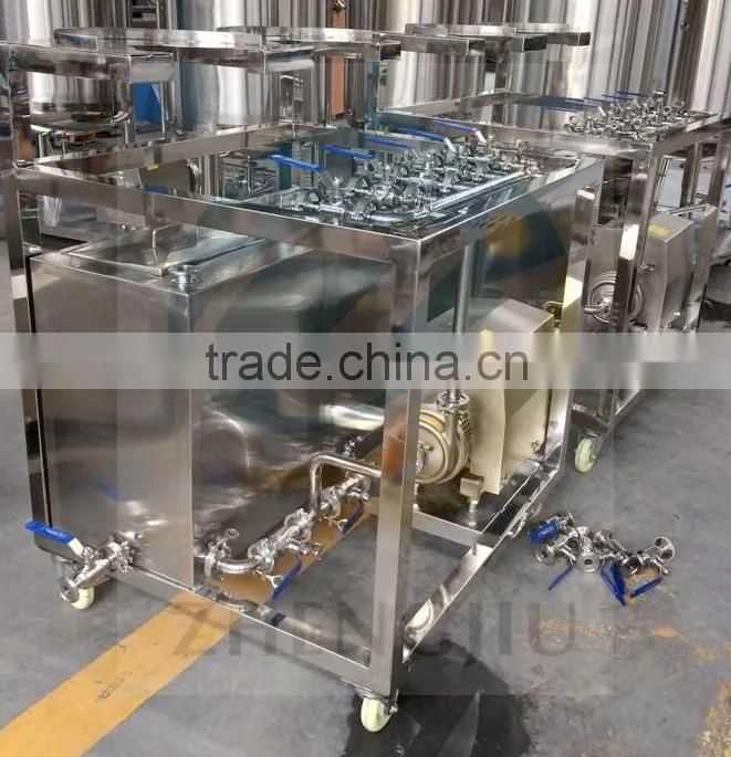 Stainless Steel Manual Two Station Beer Keg Washer with Barrel Three-phrase 220V 50 Hz