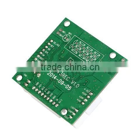 Customized fm/aux-in pcb usb mp3 recorder module