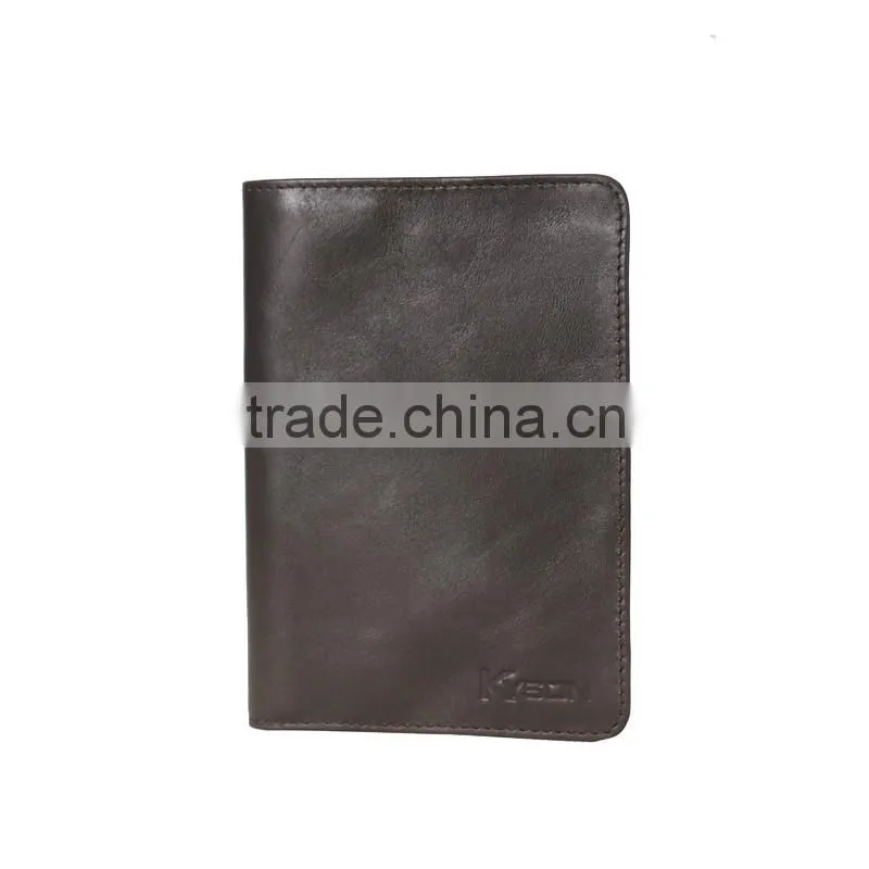 Personalized genuine leather passport holder