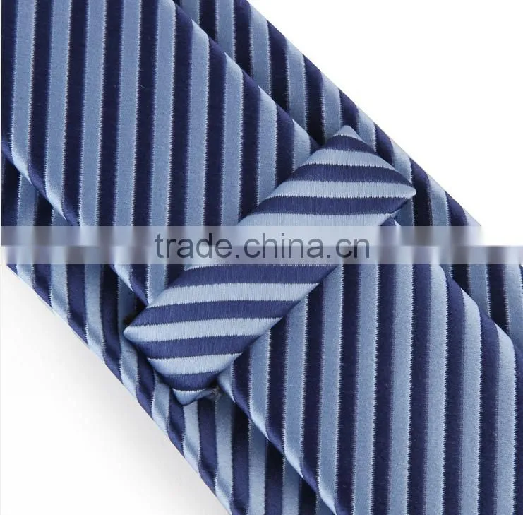 fashion design mens necktie blue stripe school uniform tie