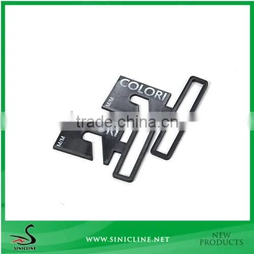 Sinicline Black Plastic Wallet Hanger with logo silk printed