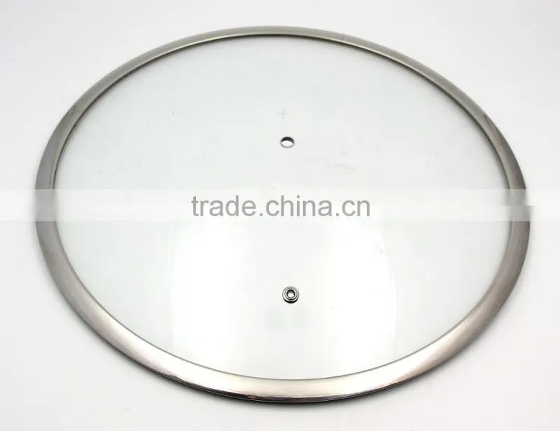 China best quality G type 4mm tempered glass lid for fry pan and pot