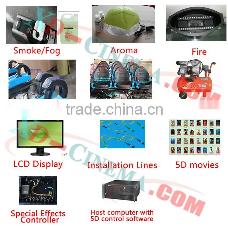 2014 Hot product trailer moving 3D 4D 5D 6D 7D 9D 12D cinema theater movies