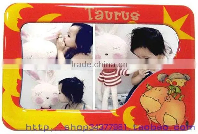 Inserting color paper multiple magnetic photo frame