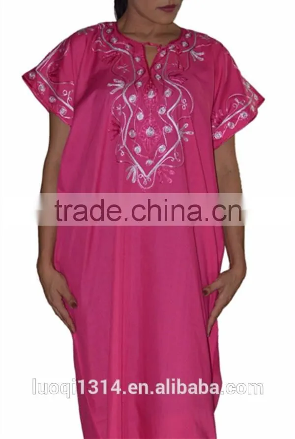 2016 High fashion embroidered womens dresses moroccan caftan dresses