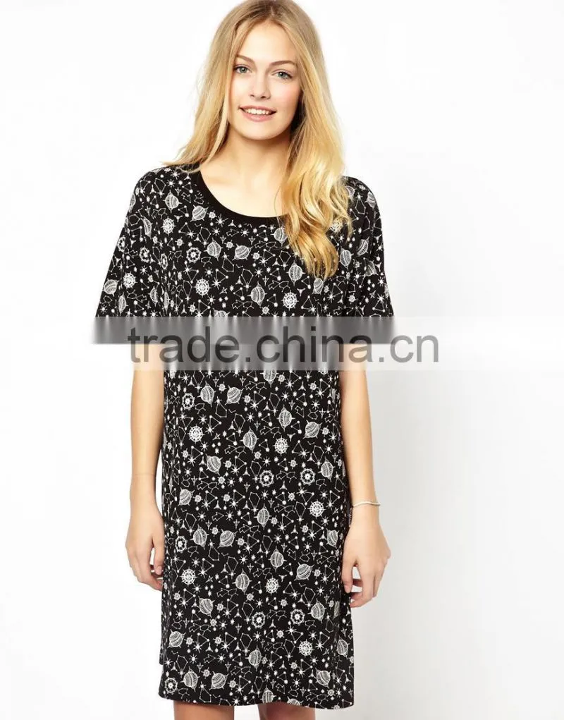Girls Discharge All Over Print Nightie Pajama