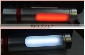 6000mAh Portable Torch jump starter with safety hammer and 3W light