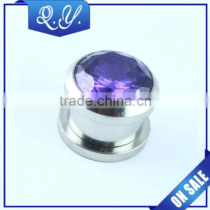 Diamond Ear Plug Stretchers 316L High Quality Jeweled Ear Stretcher