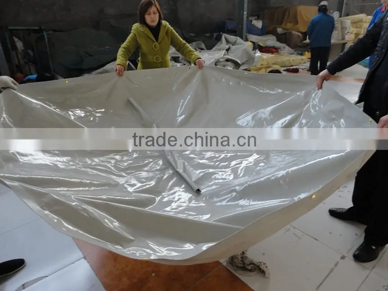 Round Swimming Spa Cover Tarp 11' - Silver