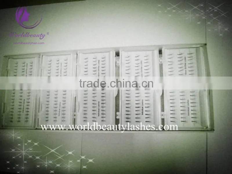 worldbeaut knotted and knotless cluster lashes extensions/push-up lashes /flare lashes/cluster lash extensions