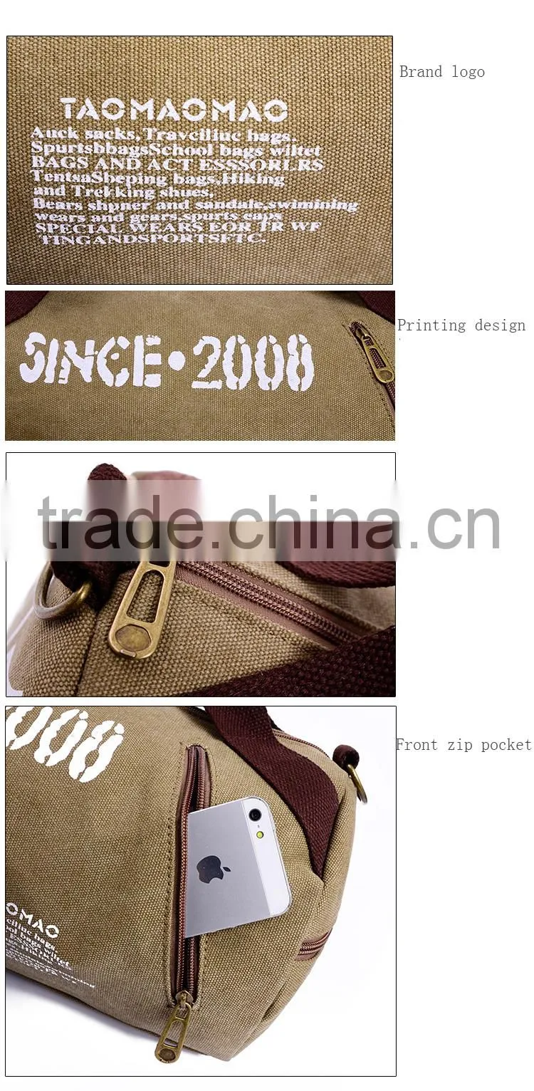 Fashion Men Canvas Shoulder Bag Tote Handbag Bag
