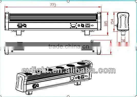 2014 new led efffect light 6x10w RGBW Cree beam light
