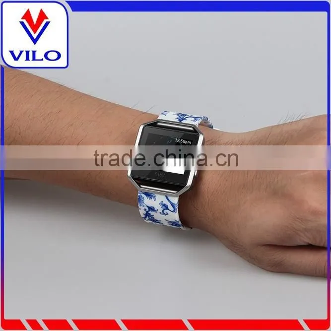 For Fitbit Blaze Replacement Wrist Band, Silicone Watch Strap Adjustbable Rubber Wrist Band for Fitbit Blaze