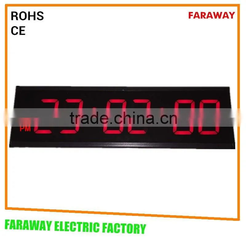 extra large red led wall clock with remote,large led digital clock,/led wall clock with seconds