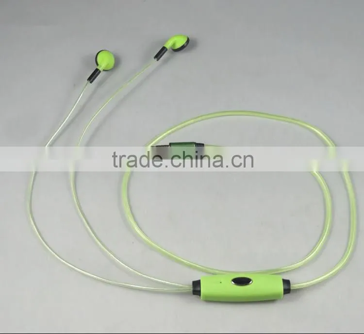 2014 newest El Luminous Earphone,take action to enjoy the music rhythm!