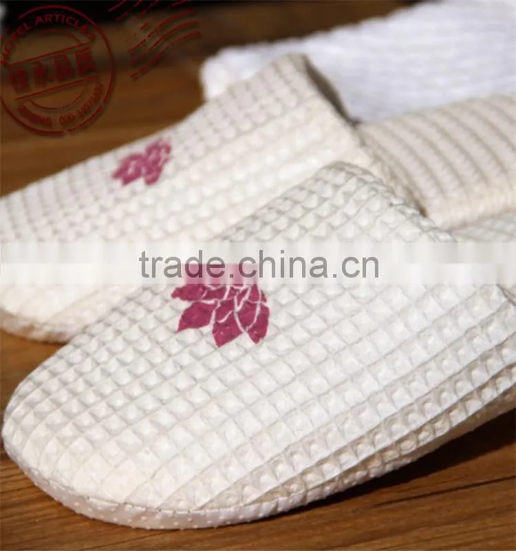 luxury closed toe hotel slippers