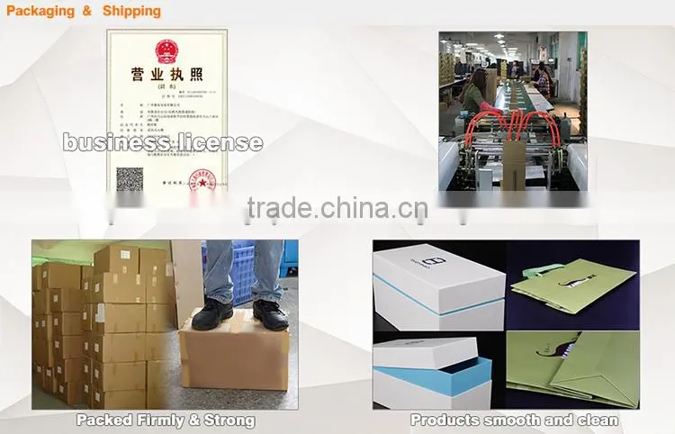 Branded empty rope handled custom high glossy paper bags