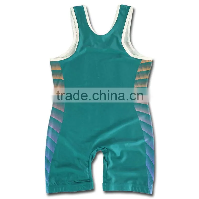Wholesale china cheap gym sublimated toddler wrestling singlet