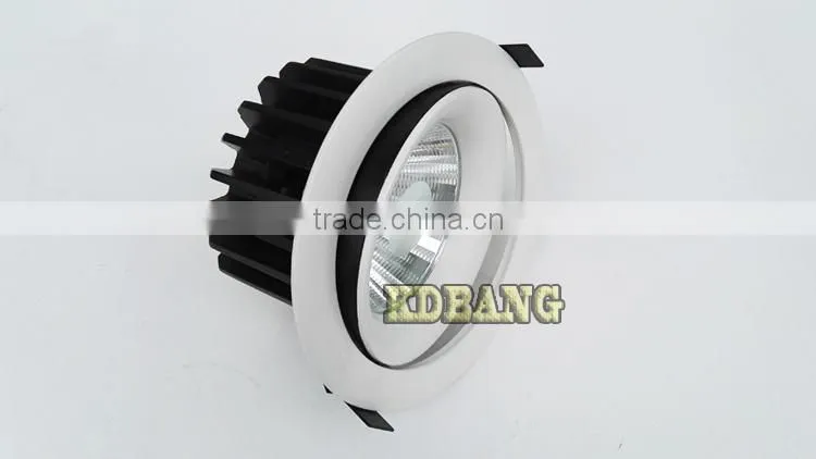 high bright recessed cob led downlight 30w