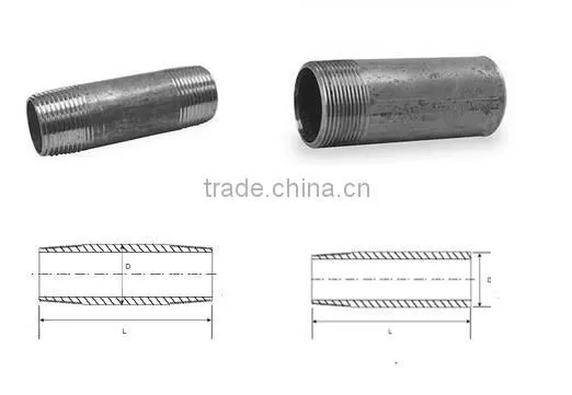 stainless steel both end female thread nipple