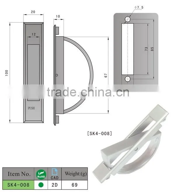 2016 hot sale high quality concealed handle SK4-008