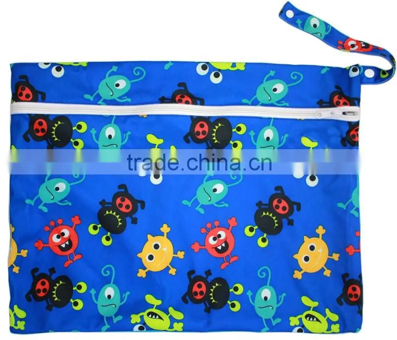 Happy flute Printed Feature baby wetbag washable diaper bag baby bags for mothers best selling premium
