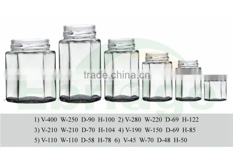 bear shape glass jars for candy with aluminium cap
