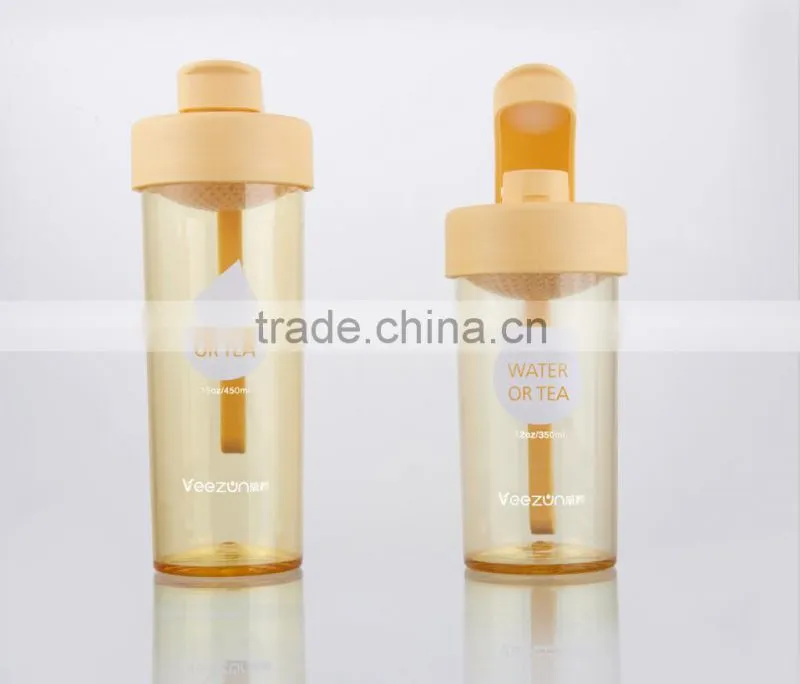 bpa free water bottle /plastic sports bottle with straw/travel mug