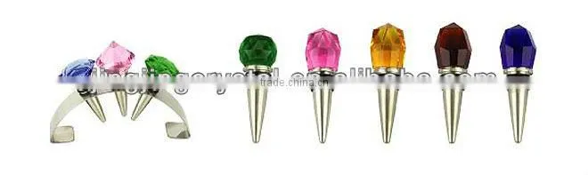 Hot sale crystal wine stoppers with high quality