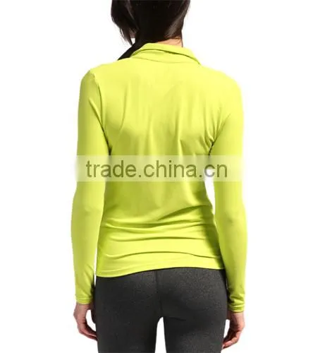 86% nylon 14% spandex dry fit yoga jacket for women